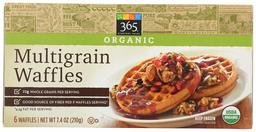 365 Everyday Value, Organic Multigrain Waffles, 6 ct, (Frozen)