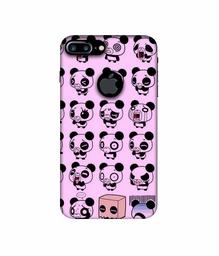 Amazon Brand - Solimo Designer Panda Experation 3D Printed Hard Back Case Mobile Cover for Apple iPhone 7 Plus (Logo Cut)