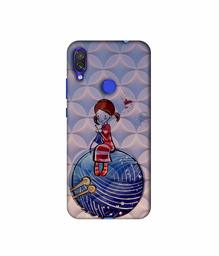 Amazon Brand - Solimo Designer Lady Vector Patternn 3D Printed Hard Back Case Mobile Cover for Xiaomi Redmi Note 7 Pro