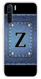 Amazon Brand - Solimo Designer Multicolor Button Jeans Alphabet-Z Printed Soft Back Case Mobile Cover for Oppo F15