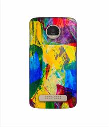 Amazon Brand - Solimo Designer Multicolor Canvas 3D Printed Hard Back Case Mobile Cover for Motorola Moto Z Play