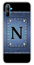 Amazon Brand - Solimo Designer Multicolor Button Jeans Alphabet-N Printed Soft Back Case Mobile Cover for Realme C3