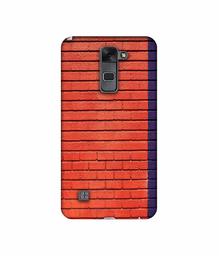 Amazon Brand - Solimo Designer Red and Purple Brick 3D Printed Hard Back Case Mobile Cover for LG Stylus 2