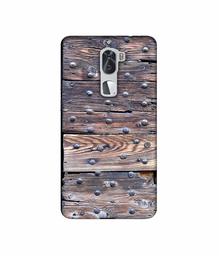 Amazon Brand - Solimo Designer Wooden Blocks Check 3D Printed Hard Back Case Mobile Cover for Coolpad Cool1 Dual