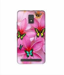 Amazon Brand - Solimo Designer B-Butterflies 3D Printed Hard Back Case Mobile Cover for Lenovo A6600