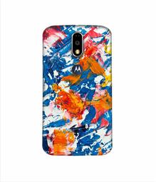 Amazon Brand - Solimo Designer Wax Color Mash On Canvas 3D Printed Hard Back Case Mobile Cover for Motorola Moto G4 Plus (with Logo Cut)