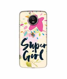 Amazon Brand - Solimo Designer Super Girl 3D Printed Hard Back Case Mobile Cover for Motorola Moto G5