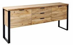 Amazon Brand - Movian Ems - Sideboard with 2 Doors and 3 Drawers, 180 x 39.5 x 76.2 cm, Oak Effect