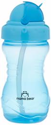 Amazon Brand - Mama Bear Straw Sipper Cup, Blue, 380 ml