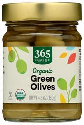 365 EVERYDAY VALUE Organic Green Olives, 4.6 OZ