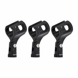 AmazonBasics Microphone Clip - Large Barrel Style - 3-Pack (Renewed)