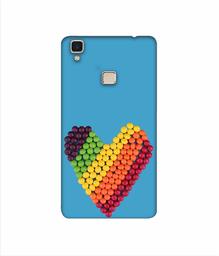 Amazon Brand - Solimo Designer Ball Heart 3D Printed Hard Back Case Mobile Cover for Vivo V3 Max