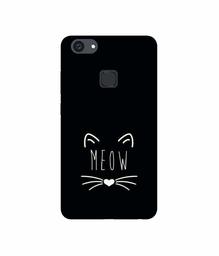 Amazon Brand - Solimo Designer Meow UV Printed Soft Back Case Mobile Cover for Vivo V7 Plus