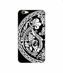 Amazon Brand - Solimo Designer Half Circle Rangoli 3D Printed Hard Back Case Mobile Cover for Oppo F1s