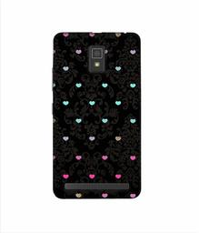 Amazon Brand - Solimo Designer Heart Texture 3D Printed Hard Back Case Mobile Cover for Lenovo A6600