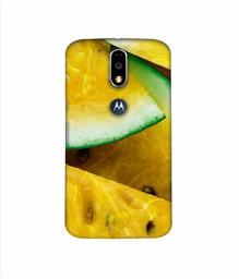 Amazon Brand - Solimo Designer Yellow Watermelon 3D Printed Hard Back Case Mobile Cover for Motorola Moto G4 Plus (with Logo Cut)