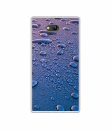 Amazon Brand - Solimo Designer Water Drops UV Printed Soft Back Case Mobile Cover for Lyf Wind 4