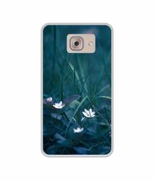 Amazon Brand - Solimo Designer White Flower UV Printed Soft Back Case Mobile Cover for Samsung Galaxy J7 Max