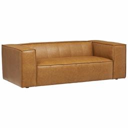 Amazon Brand – Rivet Thomas Modern Leather Sofa Couch, 81.5