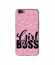 Amazon Brand - Solimo Designer Girl Boss On Pink Sparkle 3D Printed Hard Back Case Mobile Cover for Oppo A71