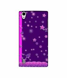 Amazon Brand - Solimo Designer Sparkling Stars 3D Printed Hard Back Case Mobile Cover for VIVO Y15