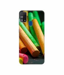 Amazon Brand - Solimo Designer Multicolor WaxColor 3D Printed Hard Back Case Mobile Cover for Samsung Galaxy M31