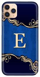 Amazon Brand - Solimo Designer Blue Pattern Alphabet-E 3D Printed Hard Back Case Mobile Cover for Apple iPhone 11 Pro