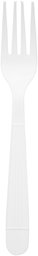 AmazonBasics Heavy-Weight Plastic Forks, White, 1,000-Count