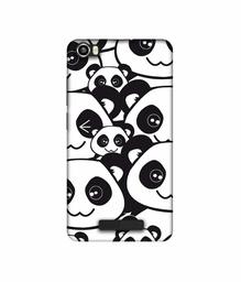 Amazon Brand - Solimo Designer Panda Texture UV Printed Soft Back Case Mobile Cover for Lava Iris X8