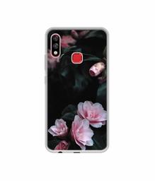 Amazon Brand - Solimo Designer Dark Flowers Photography UV Printed Soft Back Case Mobile Cover for Infinix Hot 7 pro