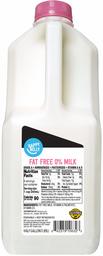 Amazon Brand - Happy Belly Fat Free Skim Milk, Half Gallon, 64 Fl. Oz