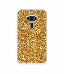 Amazon Brand - Solimo Designer Golden Sparkle UV Printed Soft Back Case Mobile Cover for Asus Zenfone 3 ZE520KL