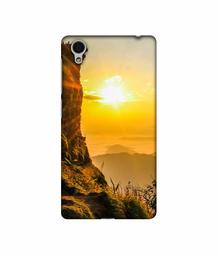 Amazon Brand - Solimo Designer Mountan Side Sun View 3D Printed Hard Back Case Mobile Cover for Vivo Y51L