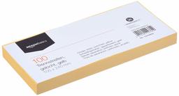 AmazonBasics Divider Strips - Recycled Manilla, Full Colour, Punched, 10.5 x 24 cm, 160 GSM, Pack of 100, Yellow