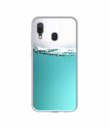 Amazon Brand - Solimo Designer Half Fill UV Printed Soft Back Case Mobile Cover for Samsung Galaxy A30