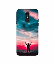 Amazon Brand - Solimo Designer Nature Painting 3D Printed Hard Back Case Mobile Cover for LG Q7