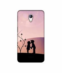 Amazon Brand - Solimo Designer Kiss-ing Couple 3D Printed Hard Back Case Mobile Cover for Micromax Canvas Unite 2 A106