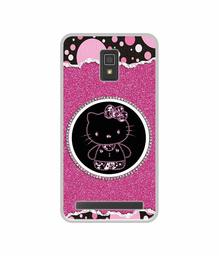 Amazon Brand - Solimo Designer Kitty with Glitter UV Printed Soft Back Case Mobile Cover for Lenovo A6600