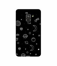 Amazon Brand - Solimo Designer Solar System 3D Printed Hard Back Case Mobile Cover for Samsung Galaxy A8 Plus