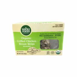 Whole Foods Market, Organic Chicken Breat Strips, Grilled (GAP - Step 3), 8 Ounce