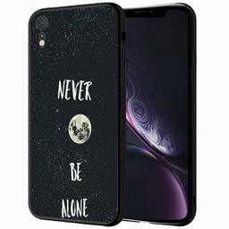 Amazon Brand - Solimo Designer Never be Alone Printed Hard Back Case Mobile Cover for Apple iPhone XR (D1256)