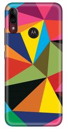 Amazon Brand - Solimo Designer Triangle Pattern 3D Printed Hard Back Case Mobile Cover for Motorola Moto E6s / Motorola Moto E6 Plus