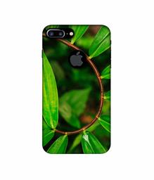 Amazon Brand - Solimo Designer Leaf Photography 3D Printed Hard Back Case Mobile Cover for Apple iPhone 7 Plus (Logo Cut)