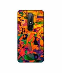 Amazon Brand - Solimo Designer Multicolor Texture 3D Printed Hard Back Case Mobile Cover for Nokia 6.1 Plus