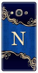 Amazon Brand - Solimo Designer Blue Pattern Alphabet-N 3D Printed Hard Back Case Mobile Cover for Samsung Galaxy J3 Pro