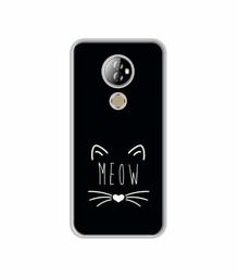 Amazon Brand - Solimo Designer Meow UV Printed Soft Back Case Mobile Cover for Comio X1 Note