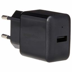 AmazonBasics - Chargeur secteur USB 1 port 2,4 A - Noir;Lot de 2