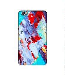 Amazon Brand - Solimo Designer Blue and Red Brush Texture 3D Printed Hard Back Case Mobile Cover for Vivo Y55L