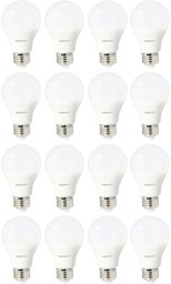 AmazonBasics non dimmable ampoules LED (A19 et A21) 40 W 16 Pack Lumière diurne