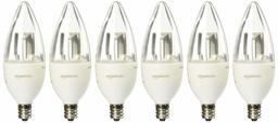 AmazonBasics 40 Watt Equivalent, Soft White, Dimmable, B11 LED Light Bulb (Renewed) 4.7W